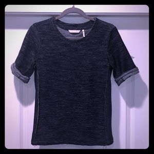 Adorable cotton denim top from Anthropologie